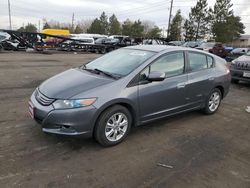 Salvage cars for sale at Denver, CO auction: 2010 Honda Insight EX