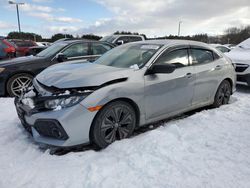 Salvage cars for sale at East Granby, CT auction: 2018 Honda Civic EX