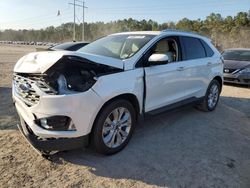 Salvage cars for sale at Greenwell Springs, LA auction: 2020 Ford Edge Titanium