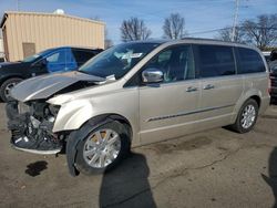 Salvage cars for sale at Moraine, OH auction: 2012 Chrysler Town & Country Touring L