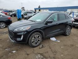 Salvage cars for sale at Woodhaven, MI auction: 2022 Ford Escape SEL