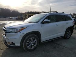 Salvage cars for sale at Windsor, NJ auction: 2015 Toyota Highlander XLE