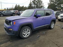 Jeep salvage cars for sale: 2016 Jeep Renegade Latitude