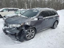 Salvage cars for sale at Cookstown, ON auction: 2019 Acura MDX Advance