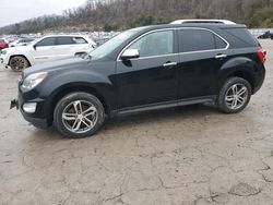 Salvage cars for sale at Hurricane, WV auction: 2016 Chevrolet Equinox LTZ