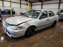 Toyota Corolla ce Vehiculos salvage en venta: 2001 Toyota Corolla CE