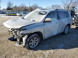 Salvage cars for sale at Wichita, KS auction: 2013 Toyota Highlander Base