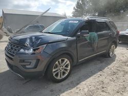 Carros salvage a la venta en subasta: 2017 Ford Explorer XLT