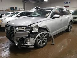 Salvage cars for sale at Elgin, IL auction: 2018 Audi Q7 Premium Plus