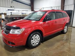 Salvage cars for sale at West Mifflin, PA auction: 2017 Dodge Journey SE