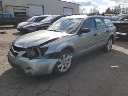 Salvage cars for sale at Woodburn, OR auction: 2009 Subaru Outback 2.5I