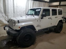 Salvage cars for sale at Ebensburg, PA auction: 2016 Jeep Wrangler Unlimited Sahara