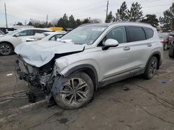 Carros salvage sin ofertas aún a la venta en subasta: 2020 Hyundai Santa FE Limited