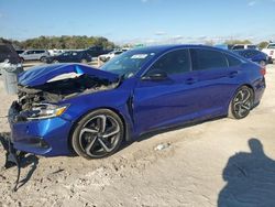 Salvage cars for sale at Apopka, FL auction: 2021 Honda Accord Sport