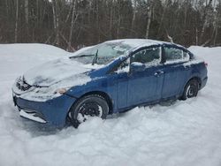 Salvage cars for sale from Copart Cookstown, ON: 2014 Honda Civic LX