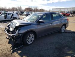 Salvage cars for sale at New Britain, CT auction: 2018 Nissan Sentra S