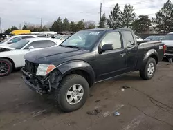 Salvage trucks for sale at Denver, CO auction: 2005 Nissan Frontier King Cab LE