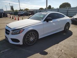 Salvage cars for sale at Miami, FL auction: 2017 Mercedes-Benz C300