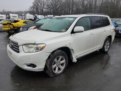 Salvage cars for sale from Copart Glassboro, NJ: 2010 Toyota Highlander