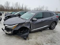 Salvage cars for sale at Leroy, NY auction: 2021 Acura RDX Technology