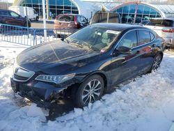 Salvage cars for sale at East Granby, CT auction: 2015 Acura TLX