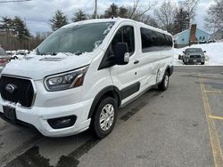 Salvage cars for sale at North Billerica, MA auction: 2023 Ford Transit T-350