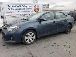 Toyota Corolla l salvage cars for sale: 2015 Toyota Corolla L