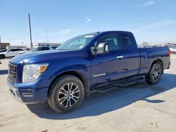 Salvage cars for sale at Grand Prairie, TX auction: 2021 Nissan Titan SV