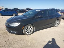 Salvage cars for sale from Copart Amarillo, TX: 2015 Chrysler 200 S