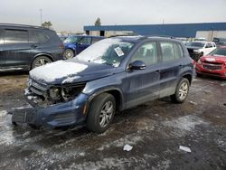 Salvage cars for sale at Woodhaven, MI auction: 2016 Volkswagen Tiguan S