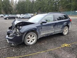 Salvage cars for sale at Graham, WA auction: 2013 Subaru Outback 2.5I Limited