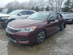 Salvage cars for sale at North Billerica, MA auction: 2016 Honda Accord LX