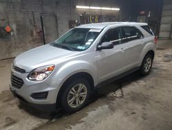 Salvage cars for sale from Copart Angola, NY: 2017 Chevrolet Equinox LS