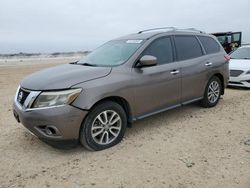 Salvage cars for sale at San Antonio, TX auction: 2014 Nissan Pathfinder S