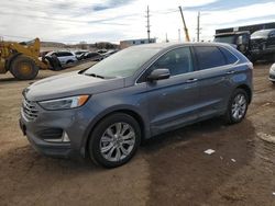 Salvage cars for sale at Colorado Springs, CO auction: 2022 Ford Edge Titanium