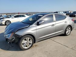 Salvage cars for sale at Grand Prairie, TX auction: 2019 Hyundai Elantra SEL