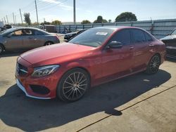 Salvage cars for sale at Miami, FL auction: 2016 Mercedes-Benz C 450 4matic AMG