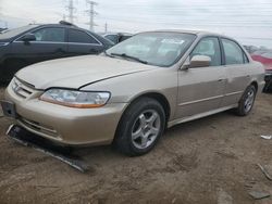 Salvage cars for sale from Copart Elgin, IL: 2002 Honda Accord EX