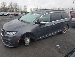 Salvage cars for sale at Portland, OR auction: 2022 Chrysler Pacifica Limited