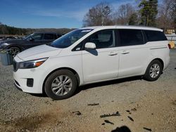 Salvage cars for sale at Concord, NC auction: 2017 KIA Sedona LX