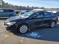 Salvage cars for sale at Windham, ME auction: 2015 Chrysler 200 LX