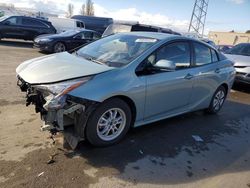 Salvage cars for sale at Hayward, CA auction: 2016 Toyota Prius