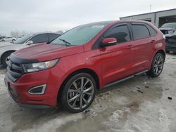 Salvage cars for sale at Wayland, MI auction: 2018 Ford Edge Sport