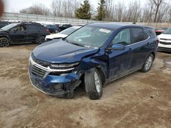 Chevrolet Equinox lt salvage cars for sale: 2022 Chevrolet Equinox LT