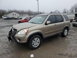 Salvage cars for sale at York Haven, PA auction: 2006 Honda CR-V SE