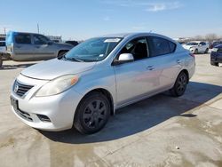 Salvage cars for sale at Grand Prairie, TX auction: 2012 Nissan Versa S