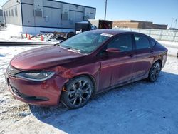 Salvage cars for sale at Bismarck, ND auction: 2015 Chrysler 200 S