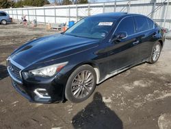 Salvage cars for sale at Finksburg, MD auction: 2020 Infiniti Q50 Pure