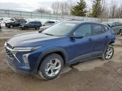 Salvage cars for sale at Davison, MI auction: 2024 Chevrolet Trax LS