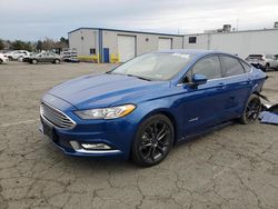 Salvage cars for sale at Vallejo, CA auction: 2018 Ford Fusion SE Hybrid